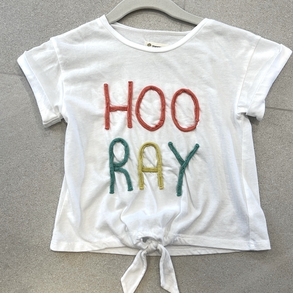 Tucker + Tate “Hooray” Tie Knot Top!